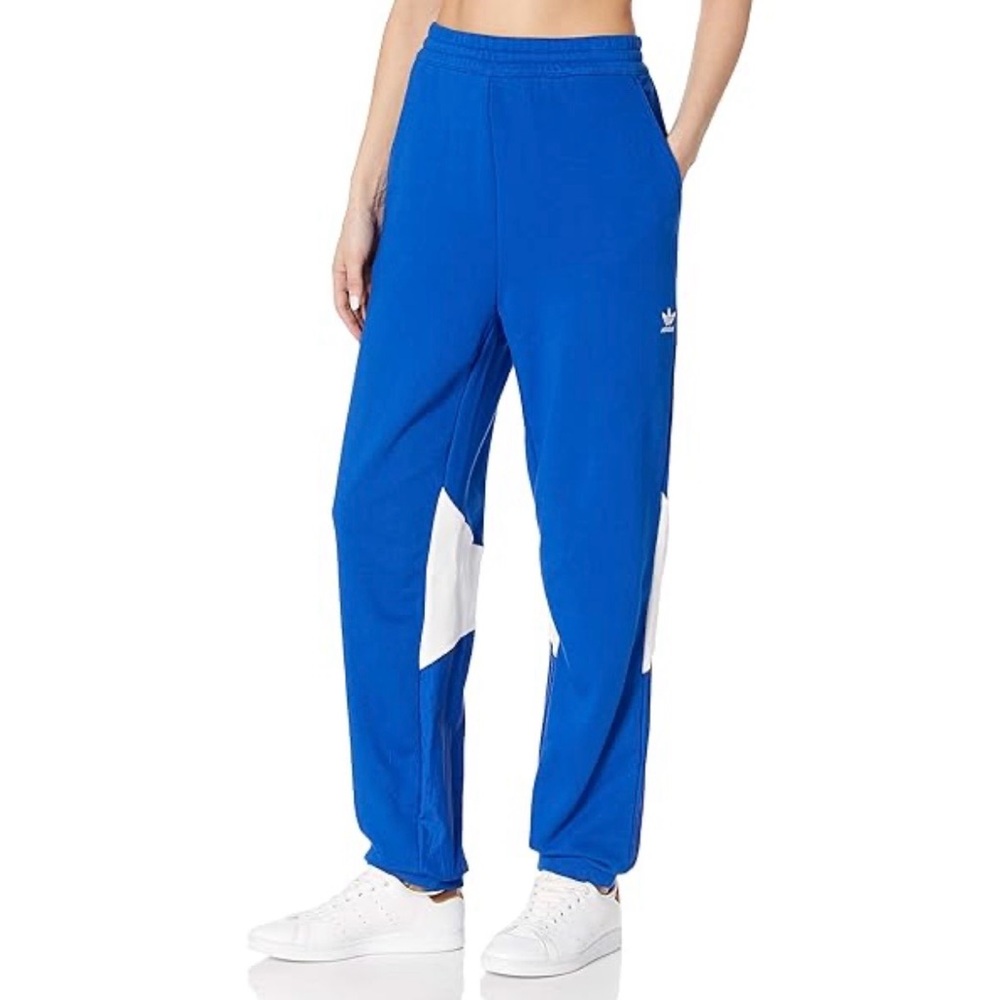 Adidas adult women Royal Blue Joggers with White Accents